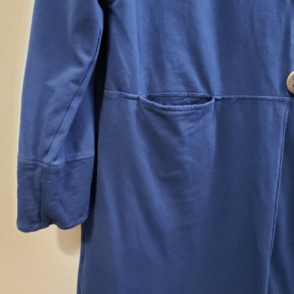 Neon Buddha * Blue Long Jacket Lagenlook * Sz S - Picture 6 of 9